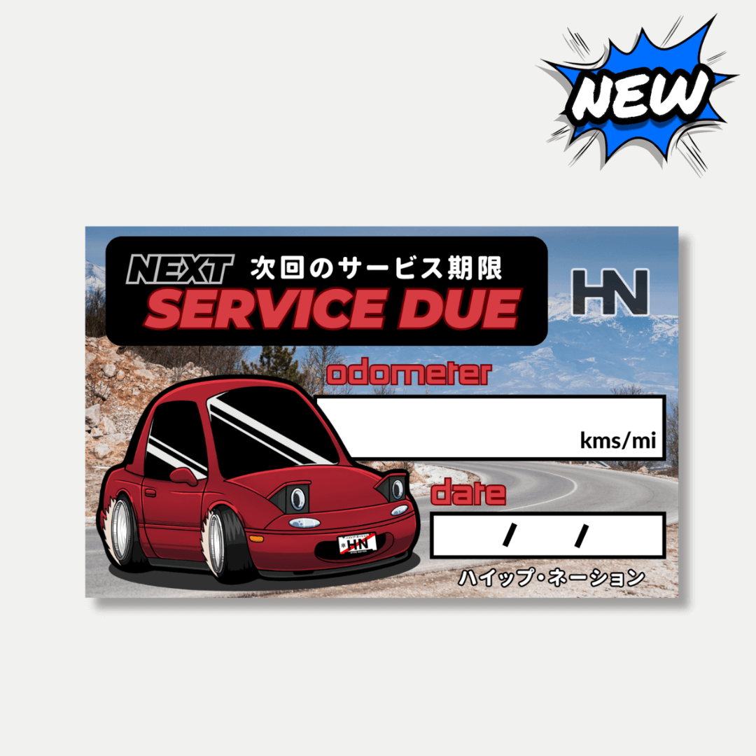 MX5 Mania Service Sticker