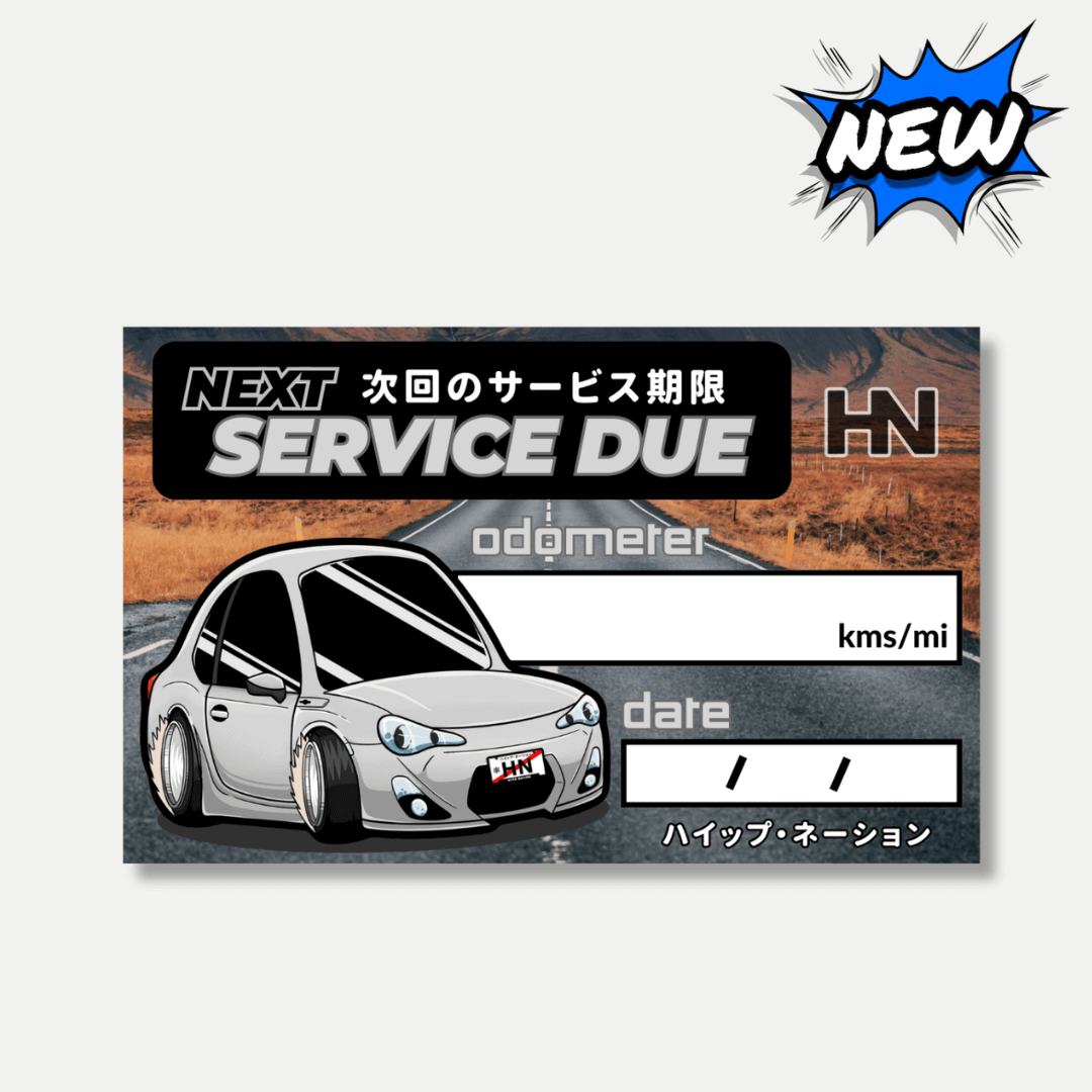 GT86 Service Sticker