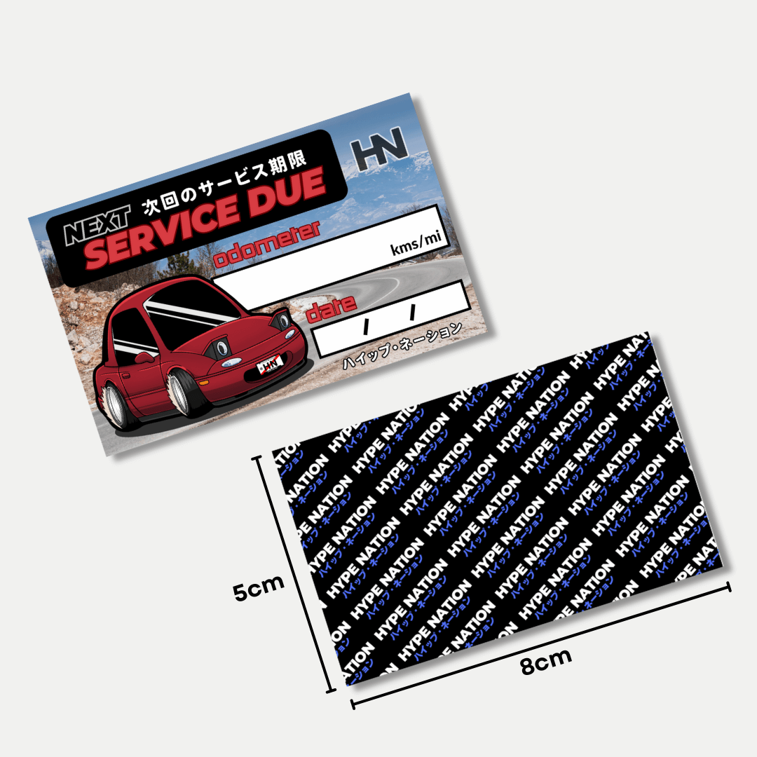 MX5 Mania Service Sticker