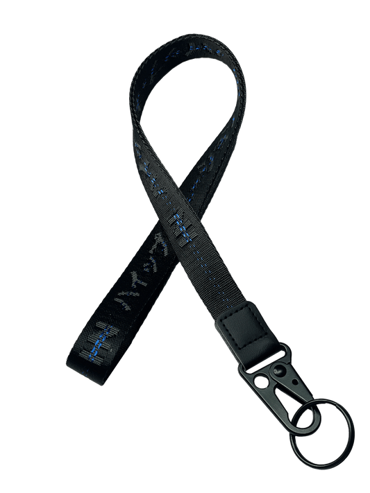 Sapphire Striped Lanyard - Hype Nation