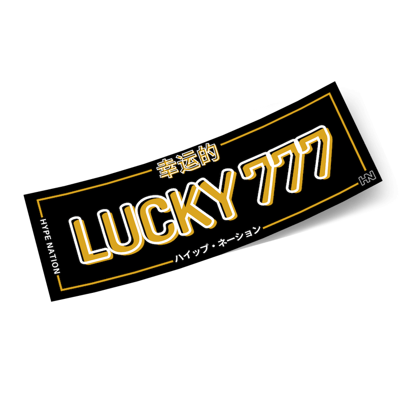 Lucky 777 - Slap Sticker - Hype Nation