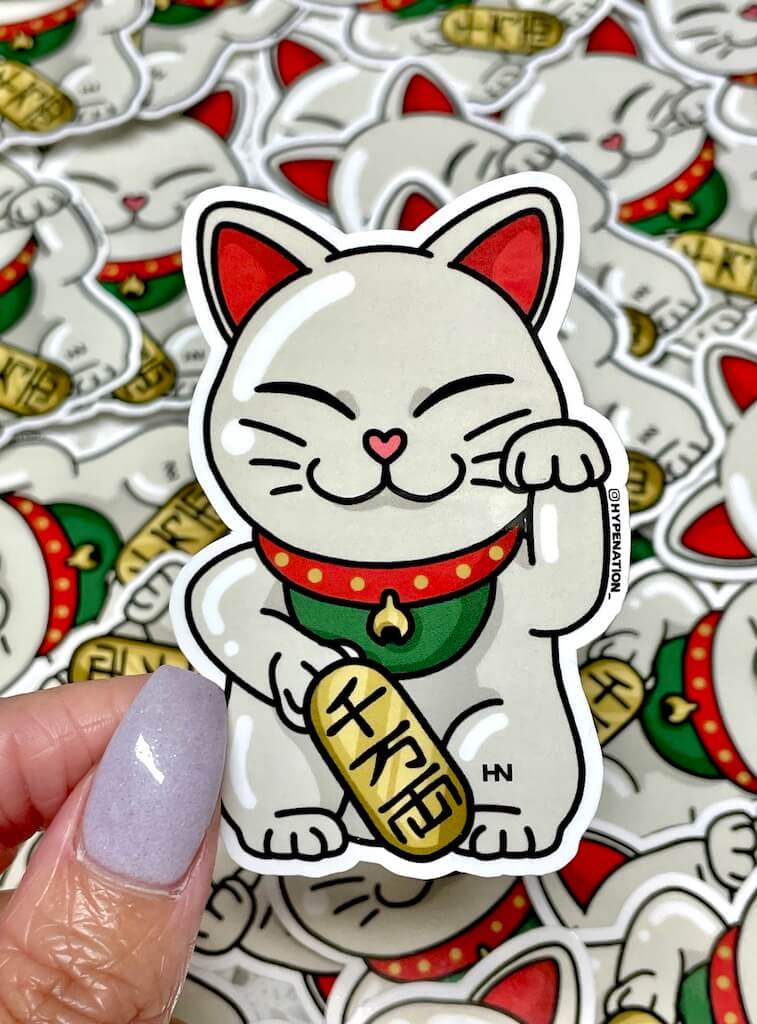 Lucky Cat - Sticker - Hype Nation