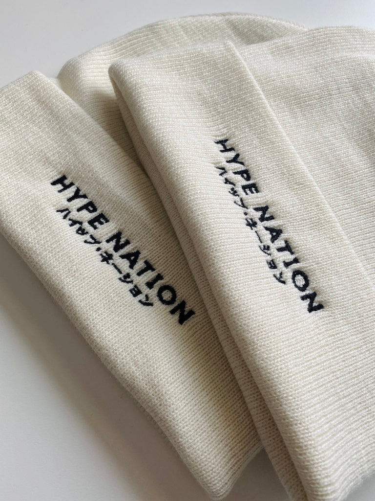 Hype Nation Beanie - Off White - Hype Nation