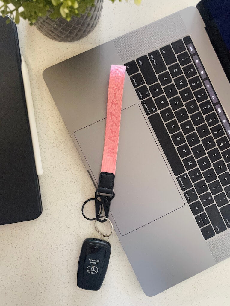 Blossom Pink Lanyard Keychain - Hype Nation