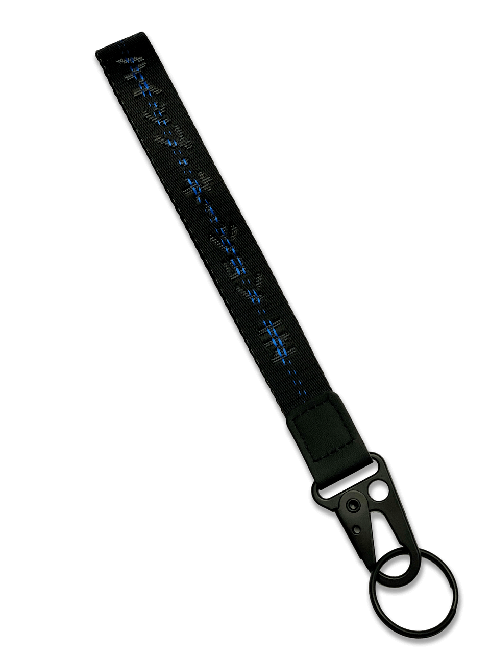 Sapphire Striped Lanyard Keychain - Hype Nation